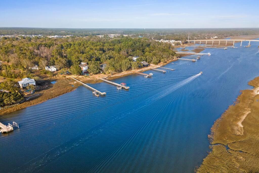 Dolphin Cove - Whole Waterfront House With Dock Ocean Isle Beach Exterior foto