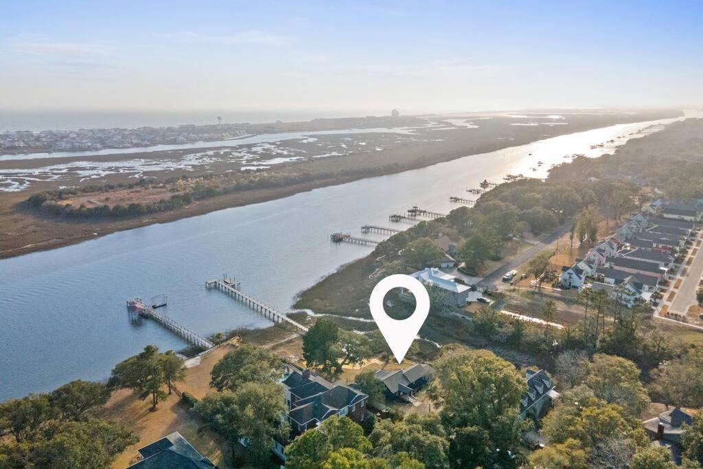 Dolphin Cove - Whole Waterfront House With Dock Ocean Isle Beach Exterior foto
