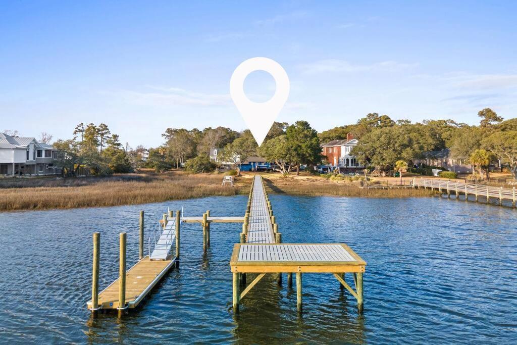 Dolphin Cove - Whole Waterfront House With Dock Ocean Isle Beach Exterior foto